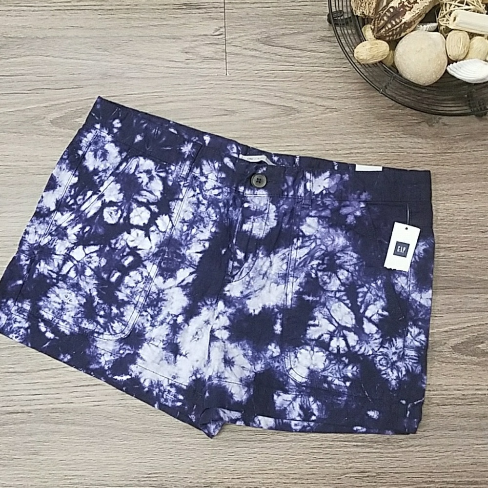 NWT Gap size 4 purple tie dye shorts